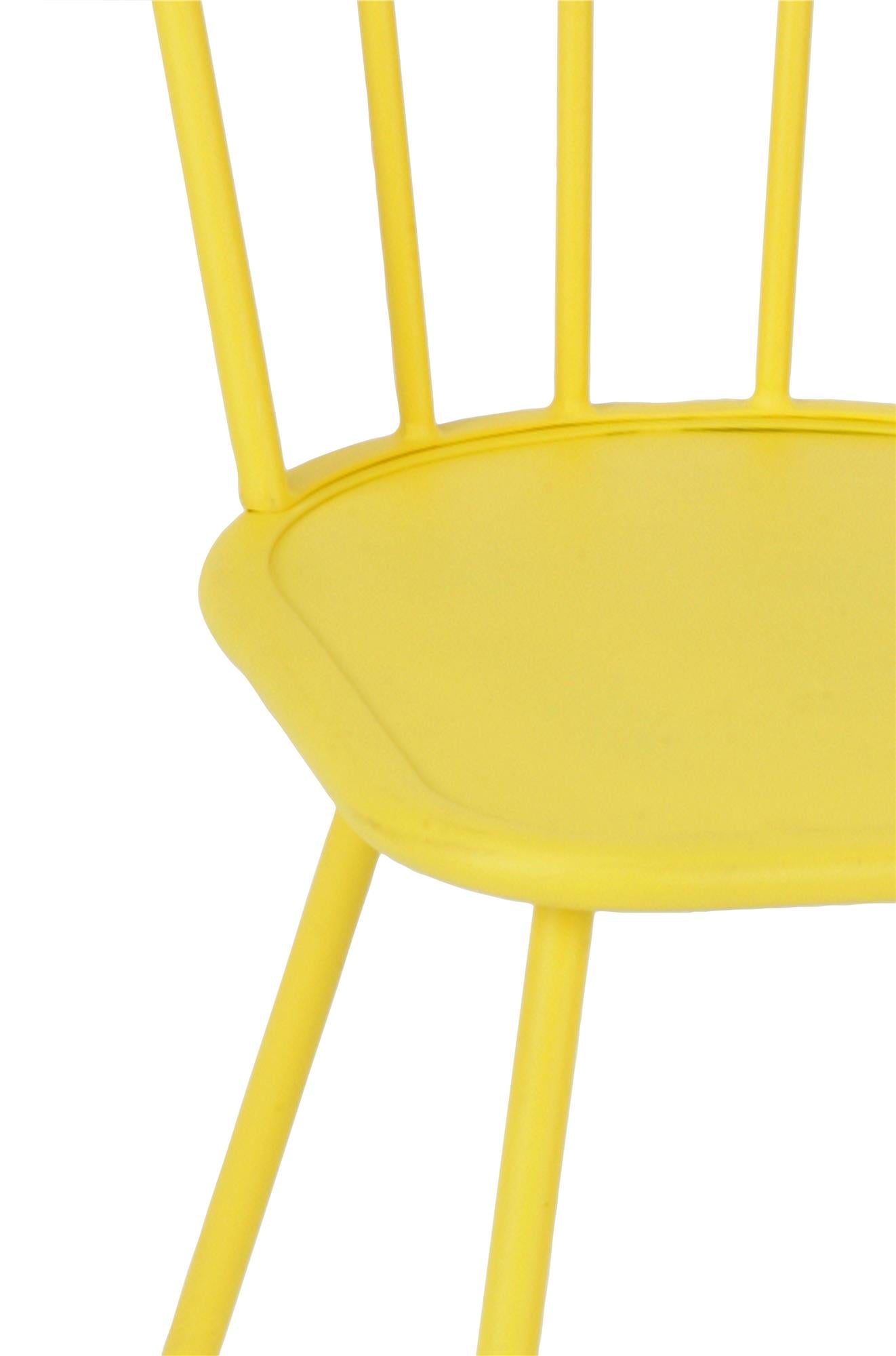 Novogratz Poolside Gossip Collection, Heidi Outdoor/Indoor Bistro Set, 3 Piece, Yellow - Yellow