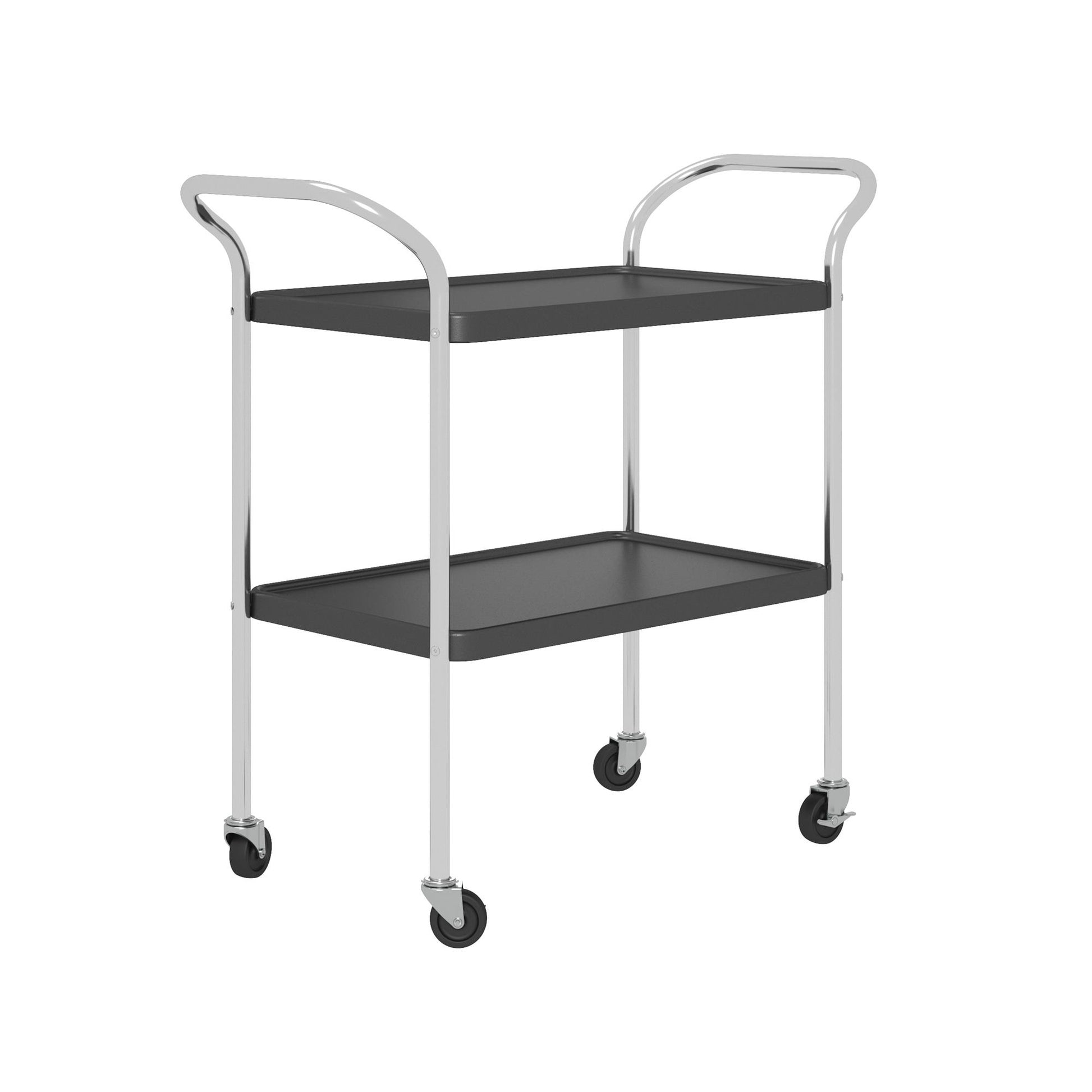 Stylaire 2 Tier Serving Cart - White - 1-Pack