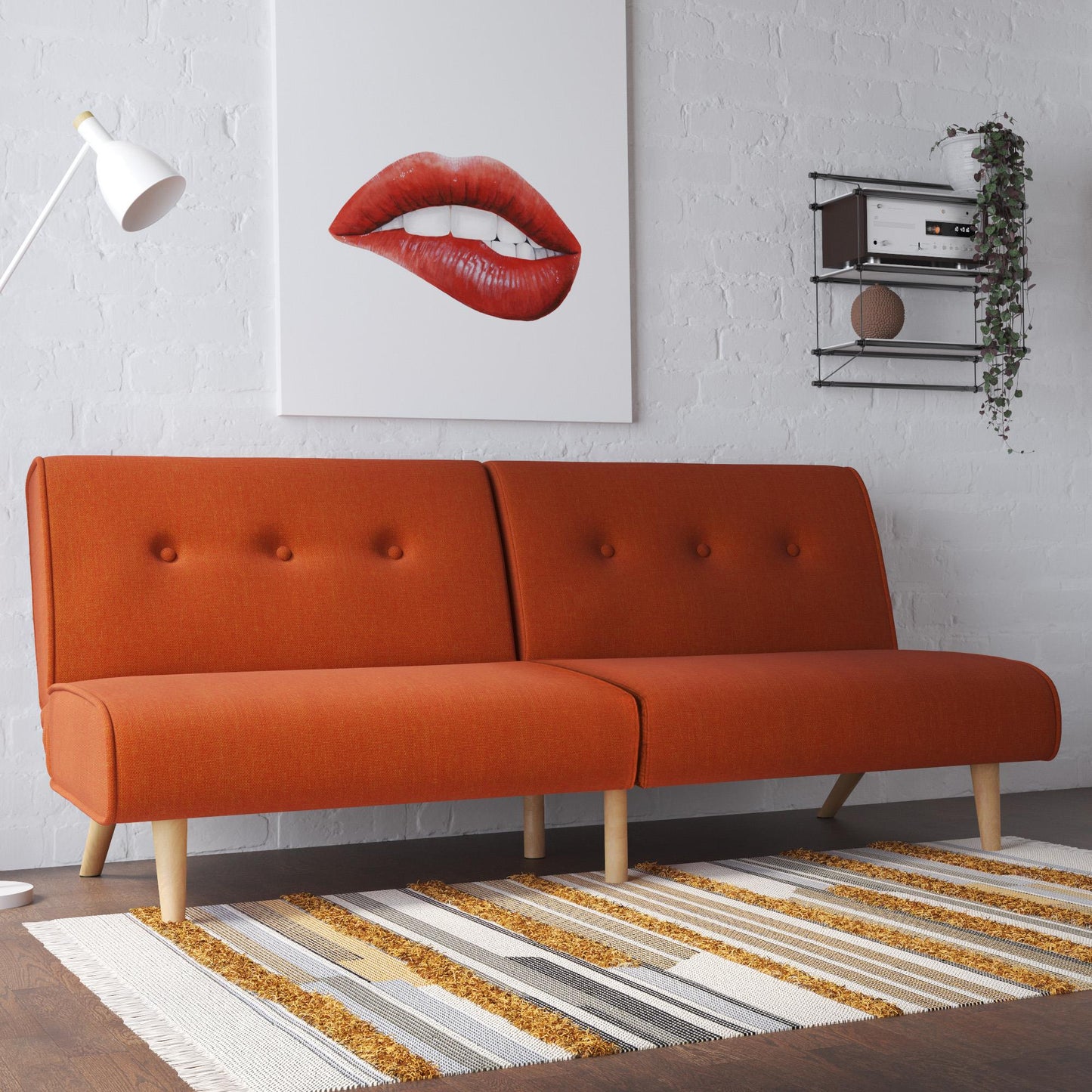 Palm Springs Split Futon - Orange