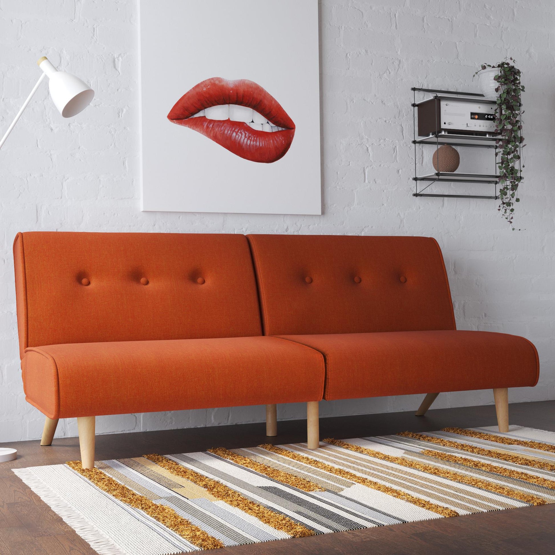 Palm Springs Split Futon - Orange