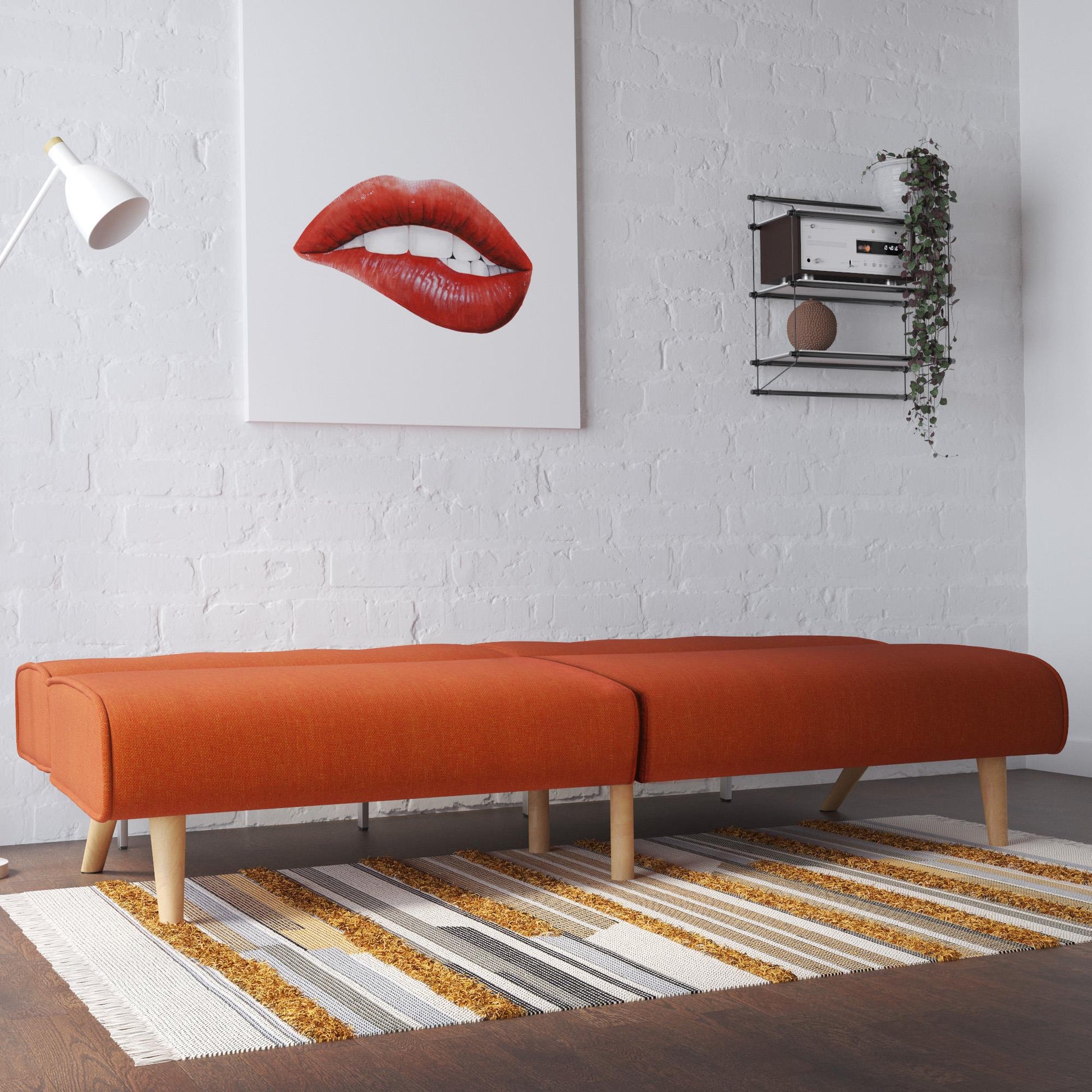 Palm Springs Split Futon - Orange