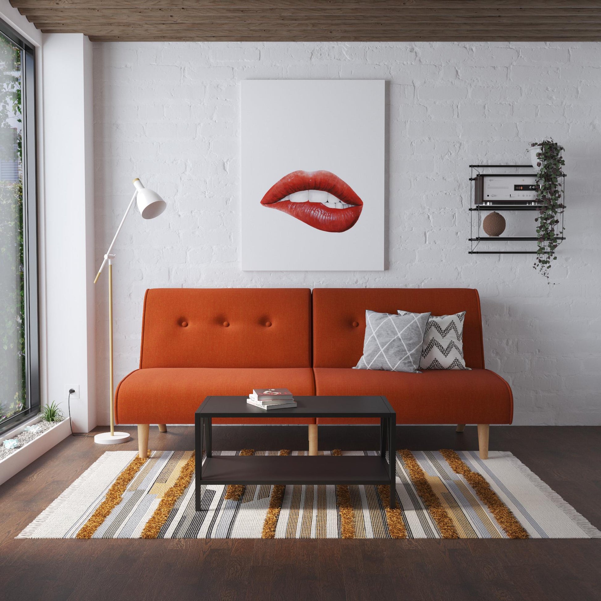 Palm Springs Split Futon - Orange