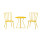 Novogratz Poolside Gossip Collection, Heidi Outdoor/Indoor Bistro Set, 3 Piece, Yellow - Yellow