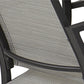 Patio Dining Chairs with Armrests and Sled Legs, Set of 6 - Light Gray