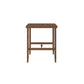Counter Height Patio Bar Dining Table with Weather Resistant Frame - Brown