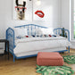 Bushwick Metal Daybed & Trundle - Sea Blue - Twin