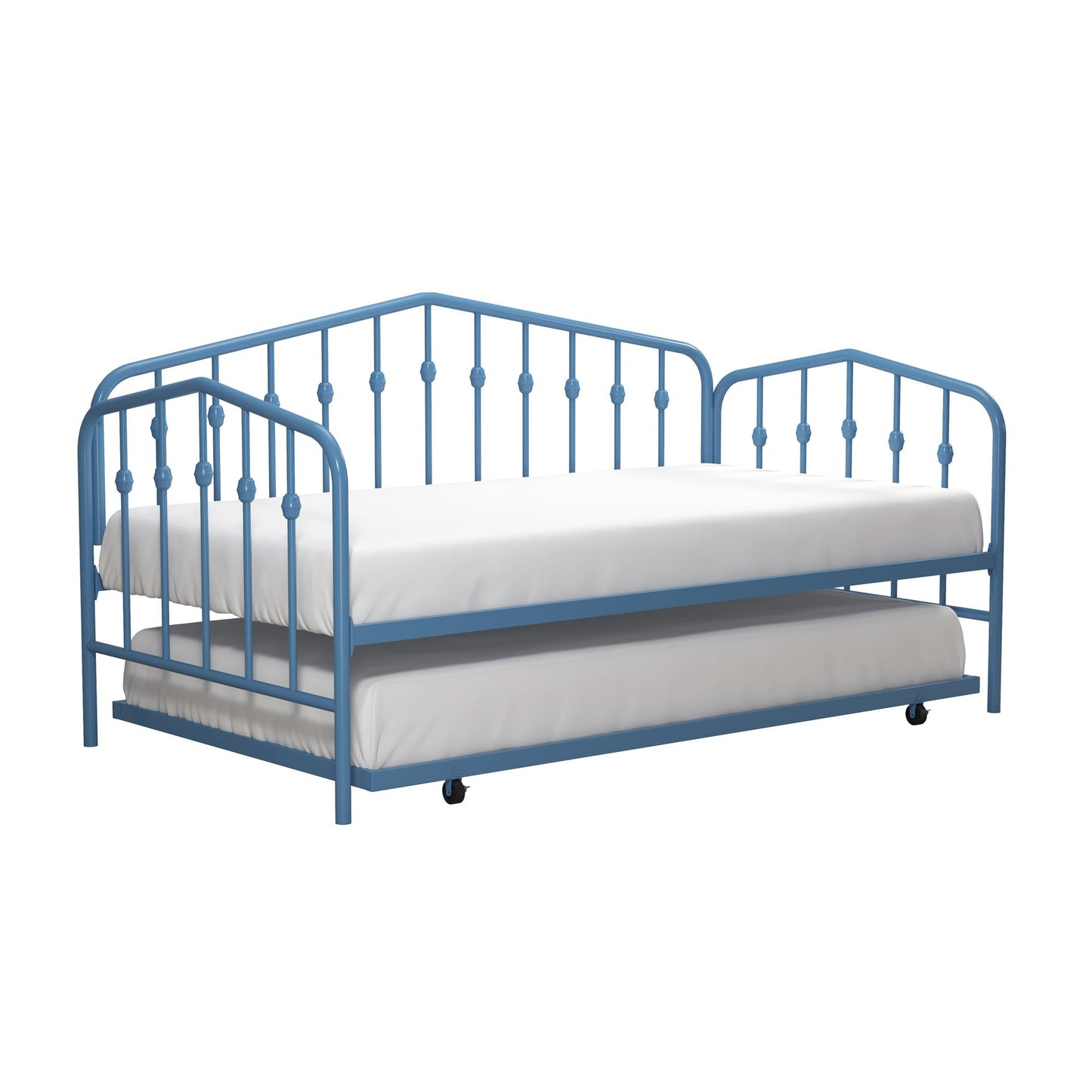 Bushwick Metal Daybed & Trundle - Sea Blue - Twin