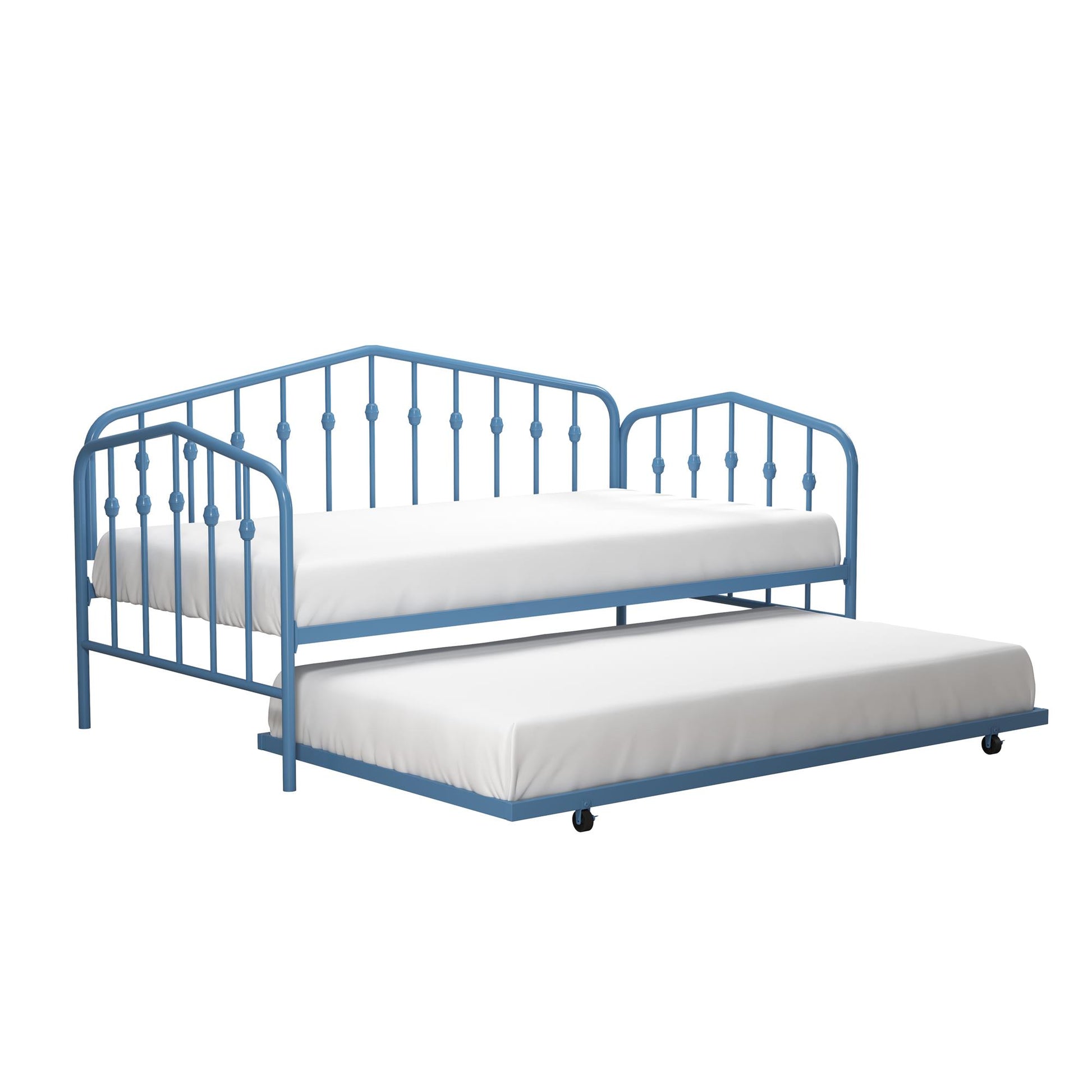 Bushwick Metal Daybed & Trundle - Sea Blue - Twin