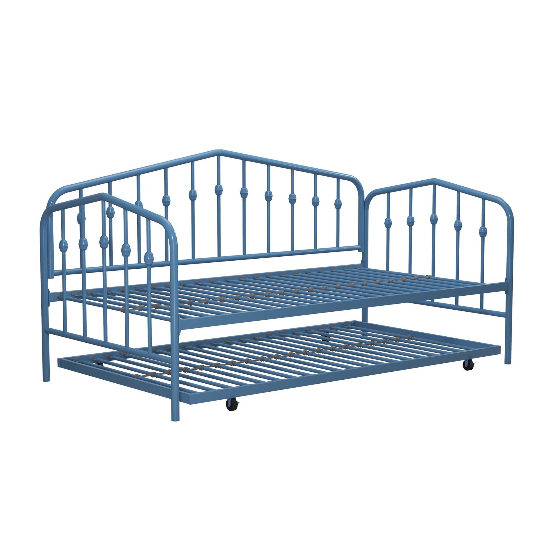 Bushwick Metal Daybed & Trundle - Sea Blue - Twin