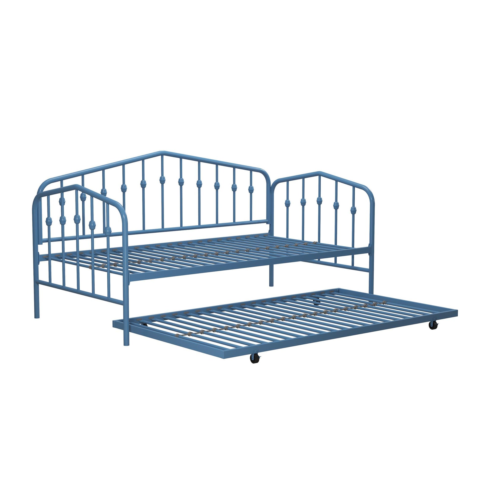 Bushwick Metal Daybed & Trundle - Sea Blue - Twin