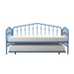 Bushwick Metal Daybed & Trundle - Sea Blue - Twin