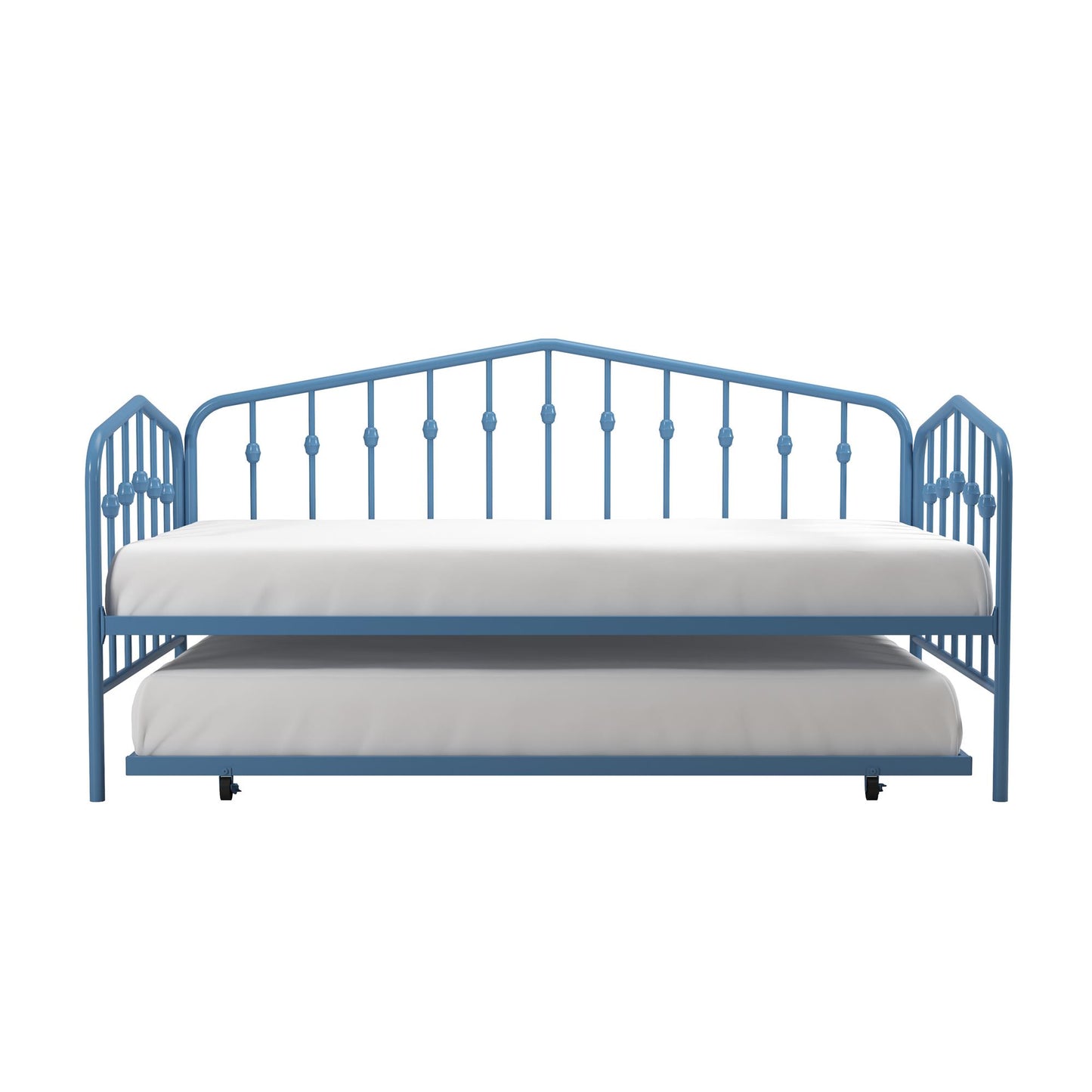 Bushwick Metal Daybed & Trundle - Sea Blue - Twin