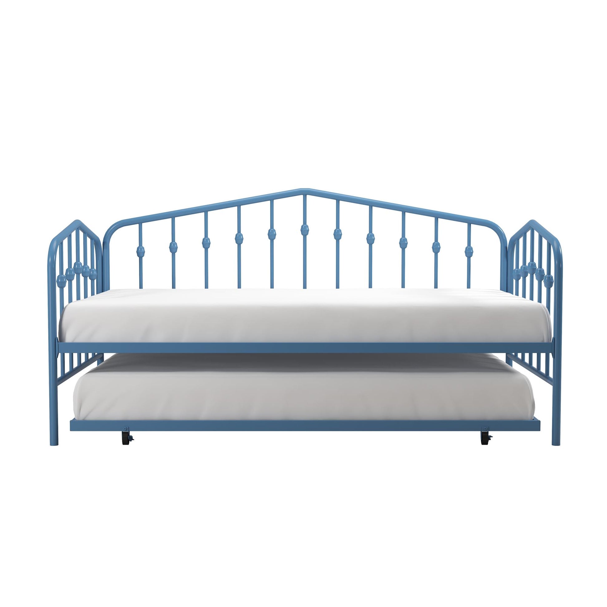 Bushwick Metal Daybed & Trundle - Sea Blue - Twin