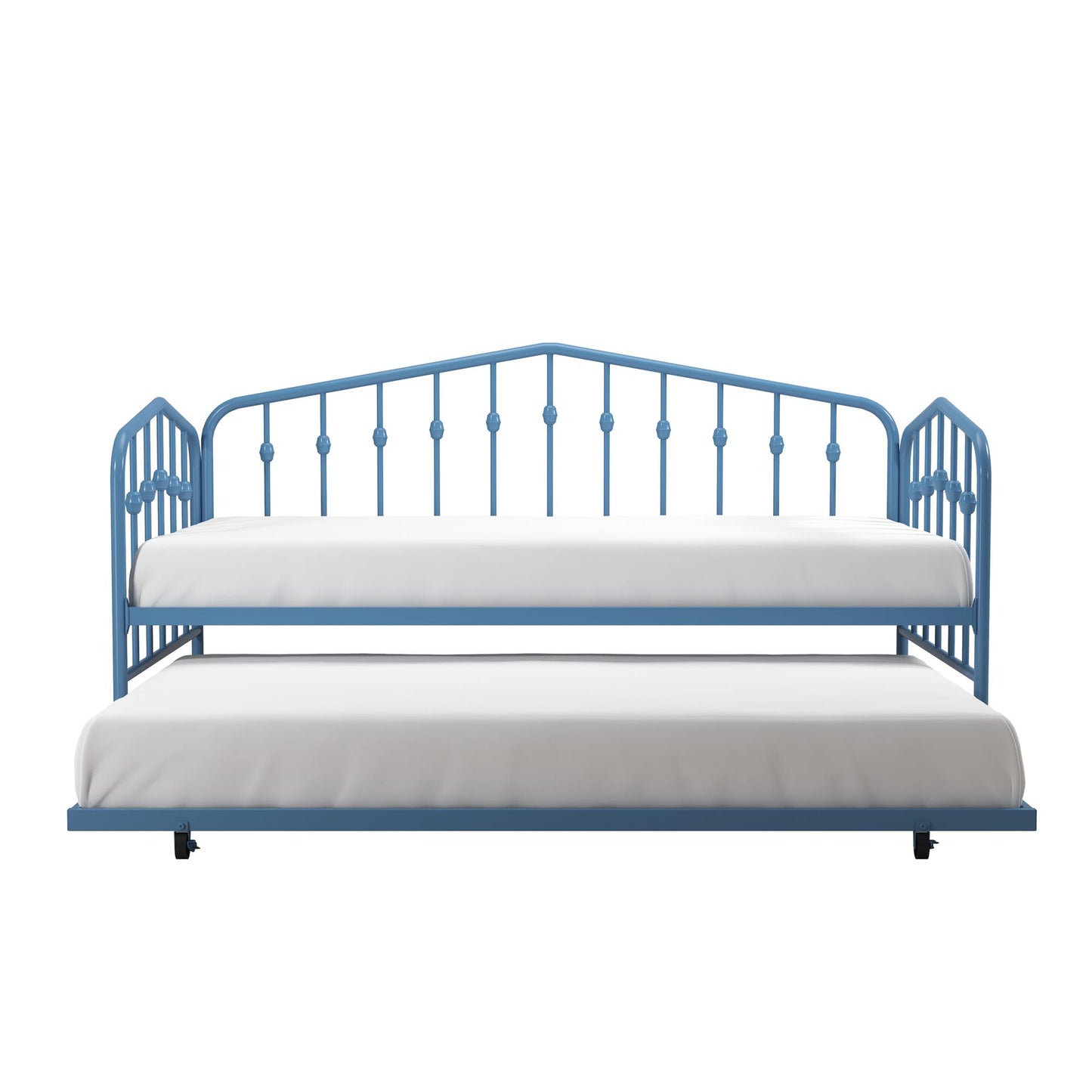 Bushwick Metal Daybed & Trundle - Sea Blue - Twin