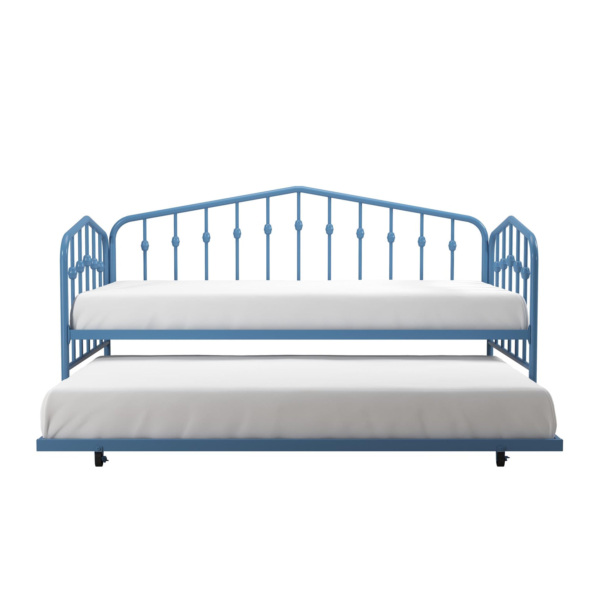 Bushwick Metal Daybed & Trundle - Sea Blue - Twin