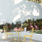 Novogratz Poolside Gossip Collection, Heidi Outdoor/Indoor Bistro Set, 3 Piece, Yellow - Yellow