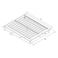 Maven Upholstered Bed with Modern Low Profile Design - Black - Full
