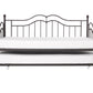 Tokyo Metal Daybed and Trundle Set with Metal Slats - Bronze - Twin