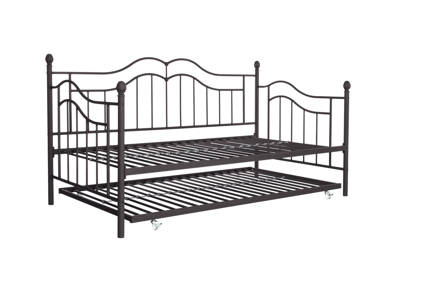 Tokyo Metal Daybed and Trundle Set with Metal Slats - Bronze - Twin
