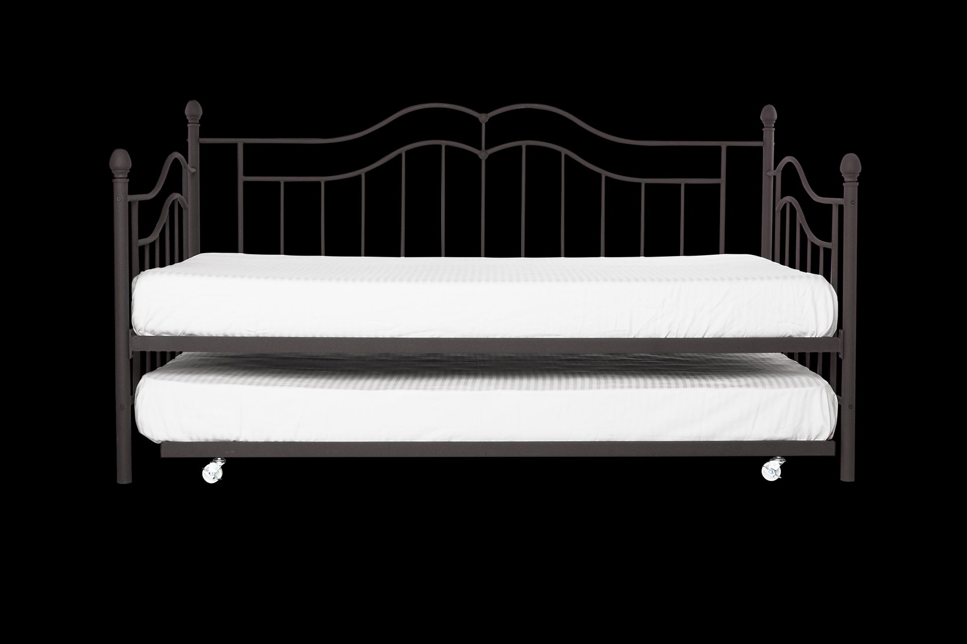 Tokyo Metal Daybed and Trundle Set with Metal Slats - Bronze - Twin
