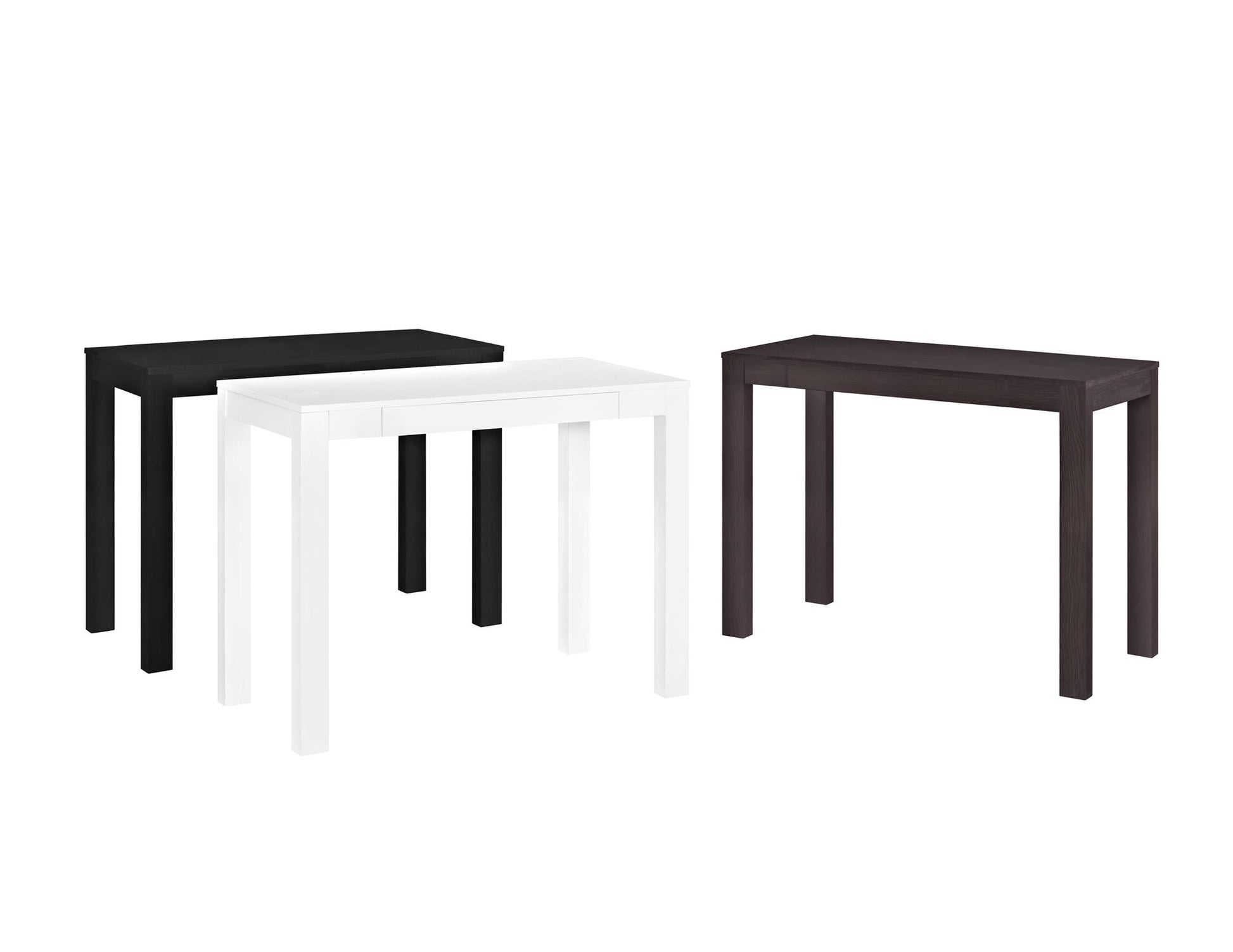 Parsons Minimalistic Desk with Drawer - Espresso