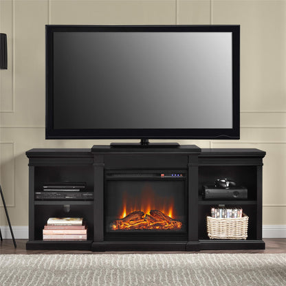 Manchester Electric Fireplace TV Stand for TVs up to 70 Inches - Black