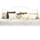 Victoria Metal Daybed with 15 Inch Clearance for Storage - White - Full