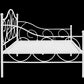 Victoria Metal Daybed with 15 Inch Clearance for Storage - White - Full