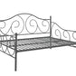 Victoria Metal Daybed with 15 Inch Clearance for Storage - Pewter - Full