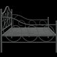 Victoria Metal Daybed with 15 Inch Clearance for Storage - Pewter - Full