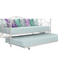 Bombay Victorian Metal Daybed and Trundle with Set - White - Twin