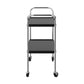 Stylaire 2 Tier Serving Cart - Black - 1-Pack