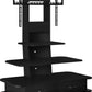 Galaxy TV Stand with Mount and Drawers for TVs up to 70 Inch - Black
