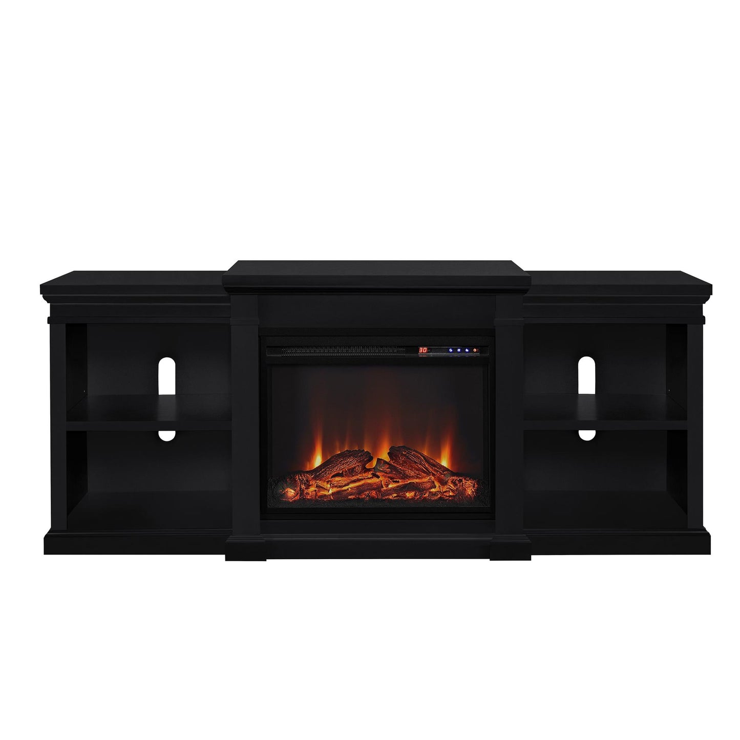Manchester Electric Fireplace TV Stand for TVs up to 70 Inches - Black