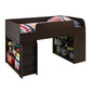 Elements Loft Bed Platform with Ladder, Dark Cherry - Dark Cherry