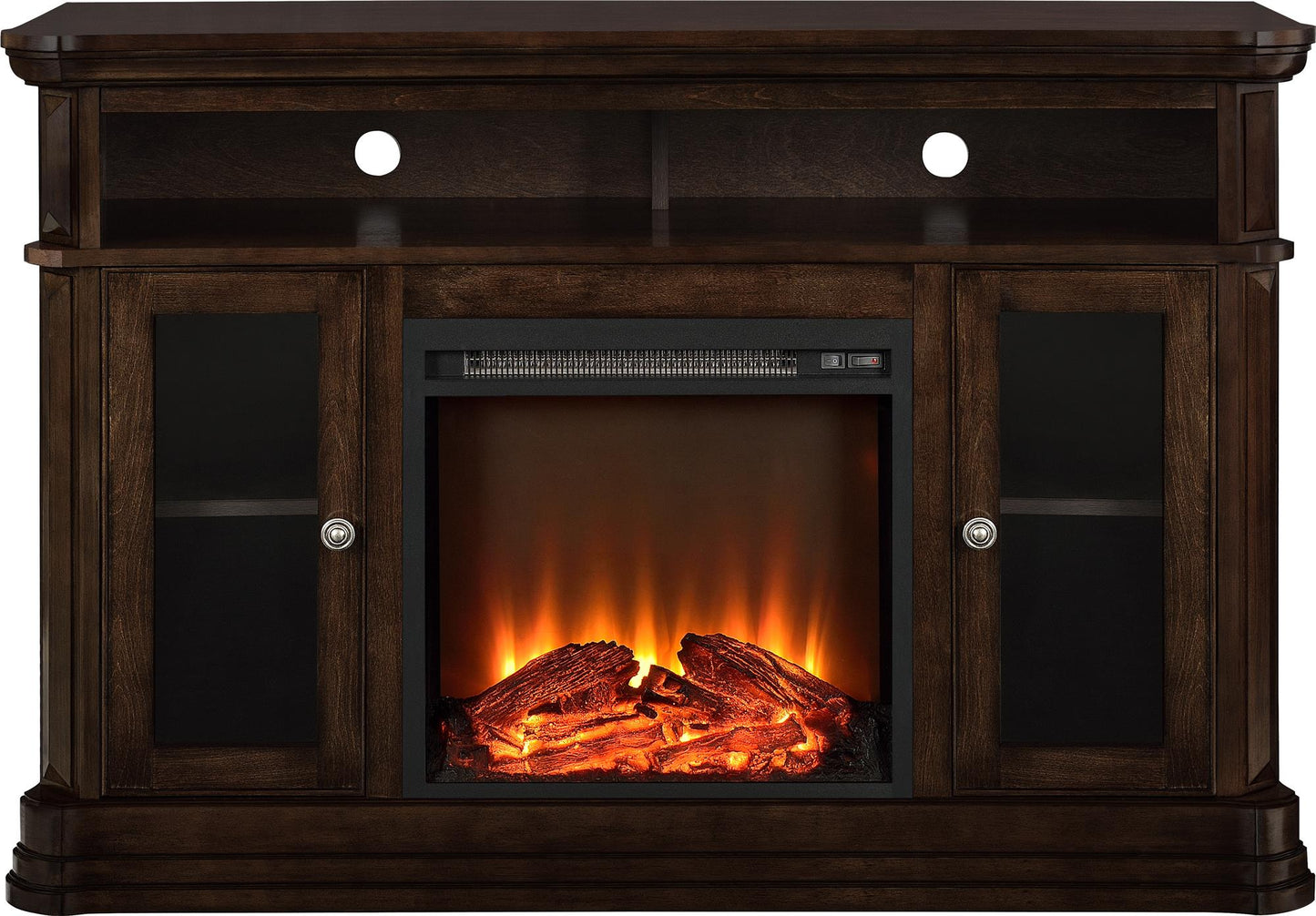 Brooklyn Electric Fireplace TV Console for TVs up to 50 Inch - Espresso