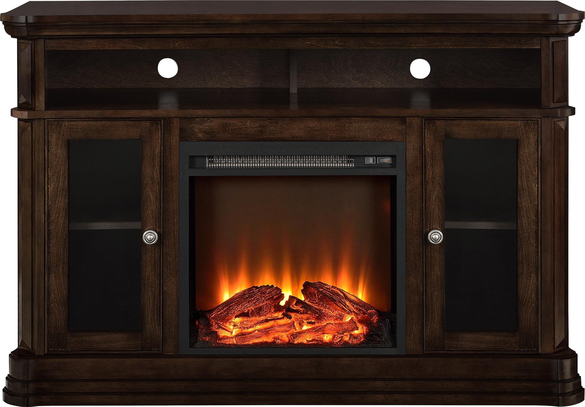 Brooklyn Electric Fireplace TV Console for TVs up to 50 Inch - Espresso