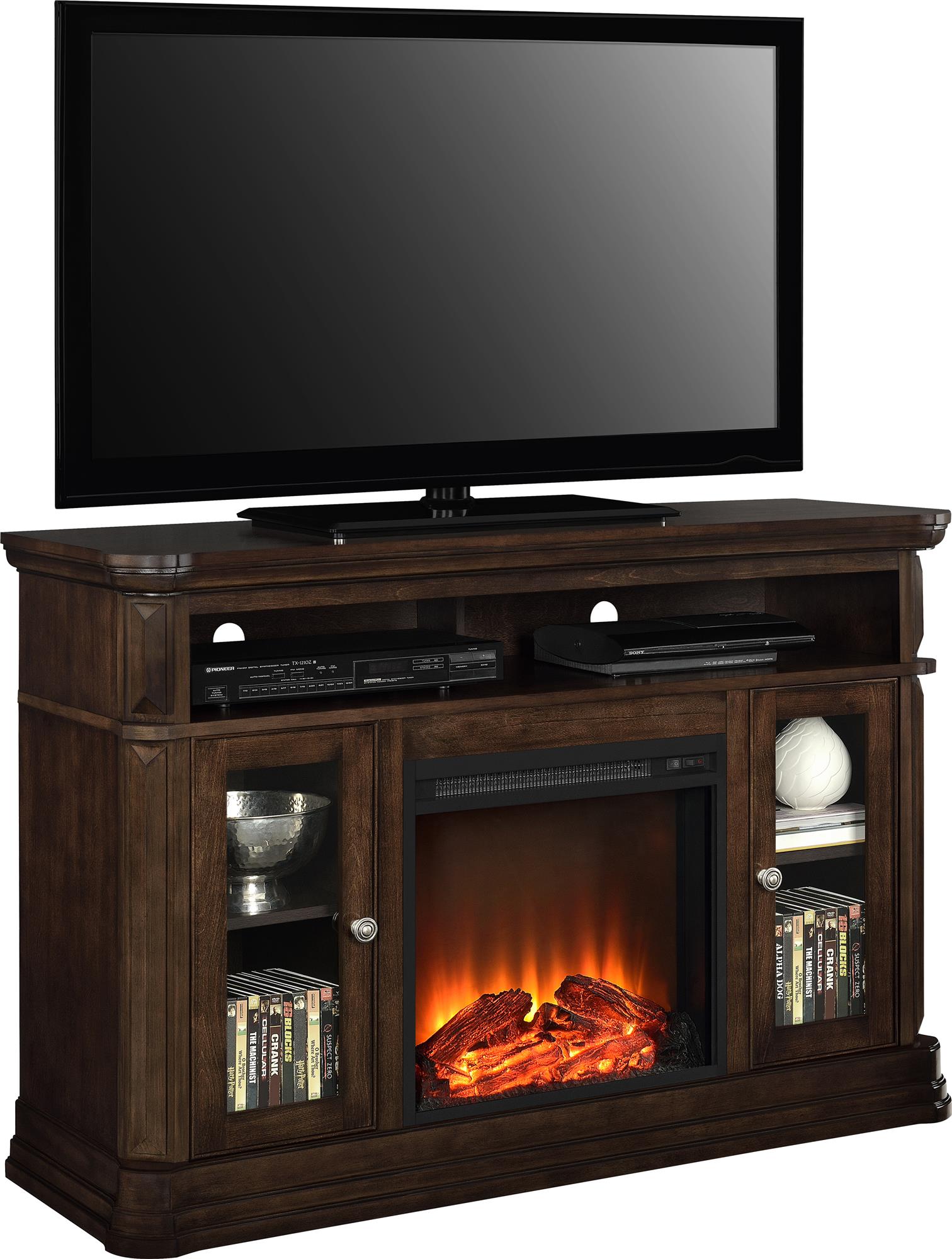 Brooklyn Electric Fireplace TV Console for TVs up to 50 Inch - Espresso