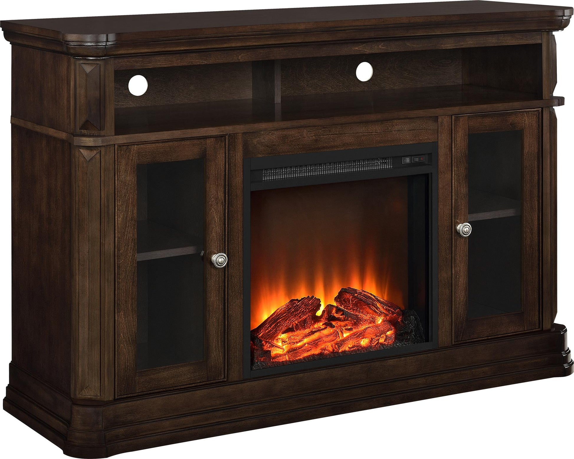 Brooklyn Electric Fireplace TV Console for TVs up to 50 Inch - Espresso