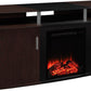 Carson Electric Fireplace TV Console for TVs up to 70 Inch - Cherry