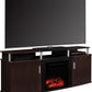 Carson Electric Fireplace TV Console for TVs up to 70 Inch - Cherry
