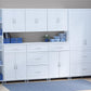 Kendall 16 Inch Multipurpose Storage Cabinet with 5 Shelves - White