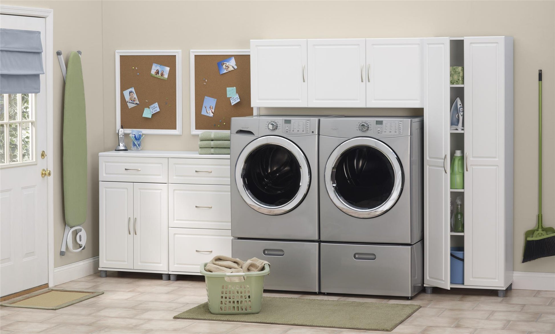 Kendall 24 Inch Multipurpose 3 Drawer Base Storage Cabinet - White