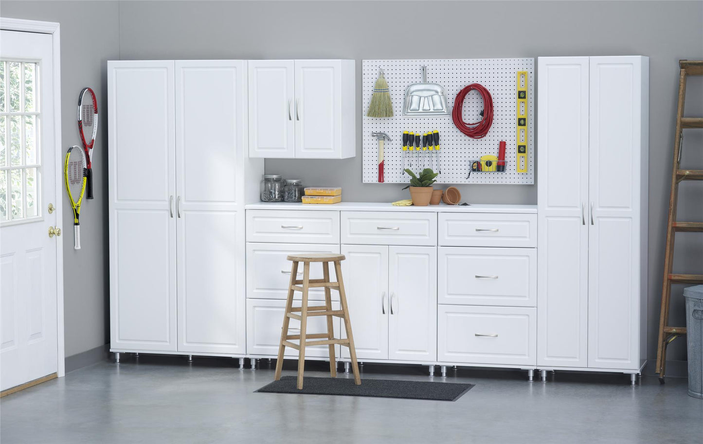 Kendall 24 Inch Multipurpose 3 Drawer Base Storage Cabinet - White