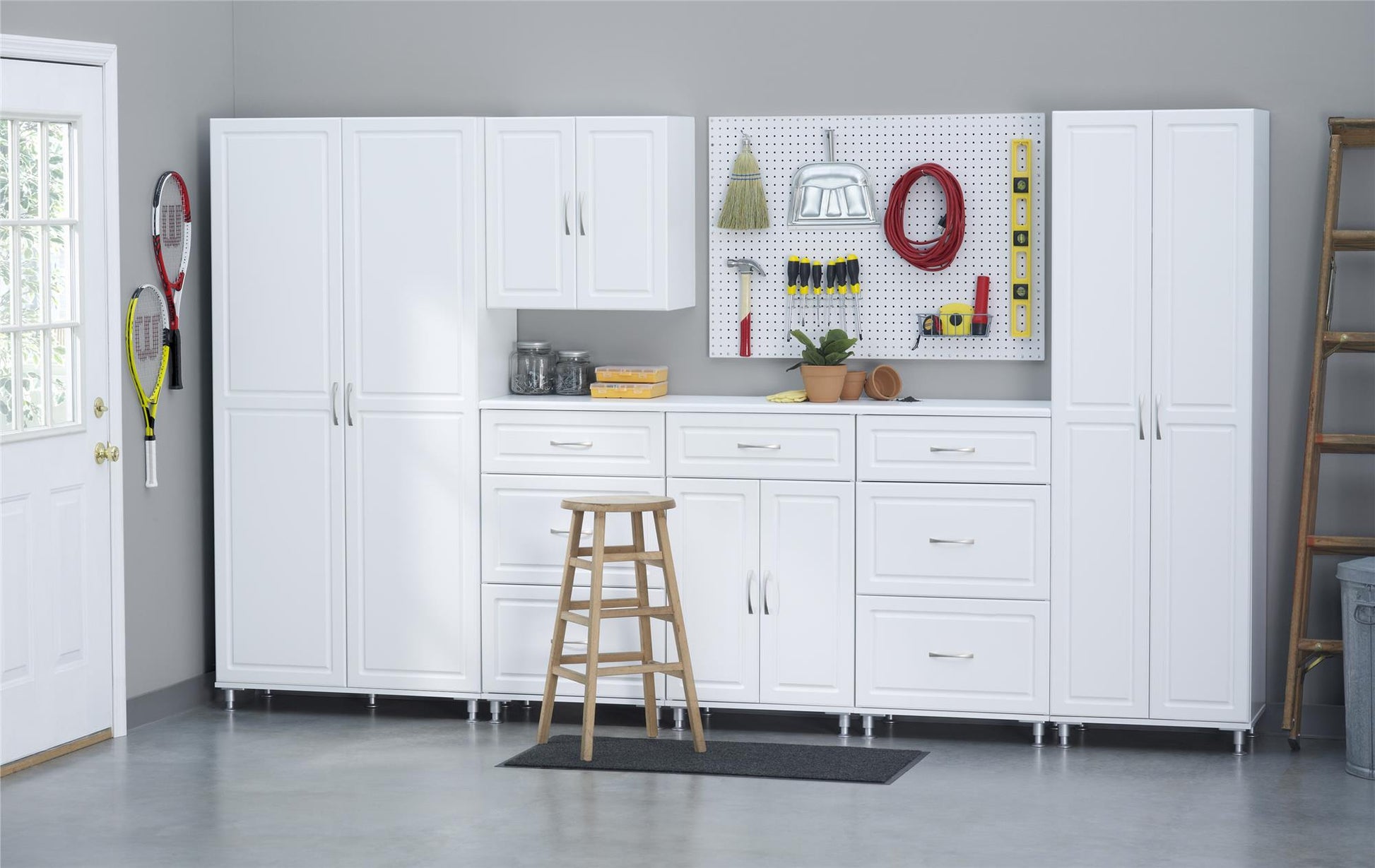Kendall 24 Inch Multipurpose 3 Drawer Base Storage Cabinet - White