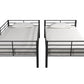 Mainstays Convertible Twin over Twin Metal Bunk Bed, Black - Black - Twin-Over-Twin