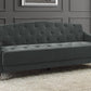 Novogratz Vintage Tufted Sofa Sleeper  - Blue Velvet
