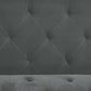 Novogratz Vintage Tufted Sofa Sleeper II, Gray Velvet - Dark Gray