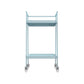 2 Tier Serving Cart on Wheels with Locking Casters - Light Blue - 1-Pack
