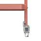 2 Tier Serving Cart on Wheels with Locking Casters - Coral - 1-Pack